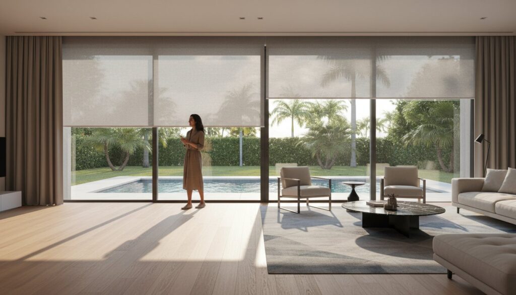 Motorized Roller Shades in Coral Springs: Elevating Luxury and Climate Control